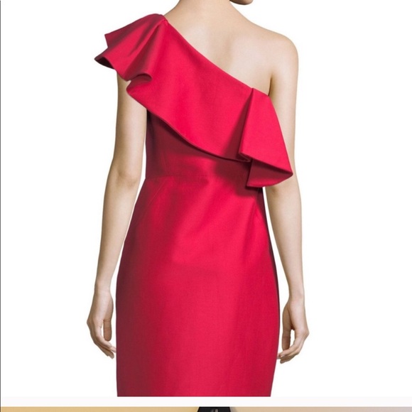 Halston Heritage Asymmetrical Dress - Picture 2 of 6